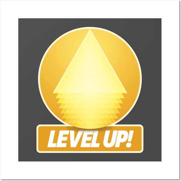 Level Up! Wall Art by geekywhiteguy